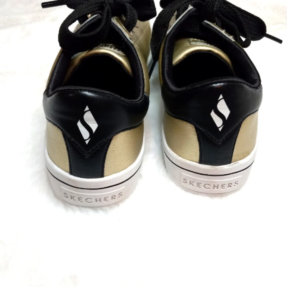 Skechers Hi Lite Street Leather Gold Sneakers